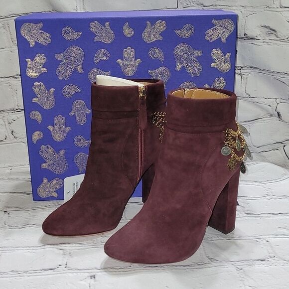 Rich Purple Aquazzura 'Naty' Boot - 36.5 - Picture 4 of 12